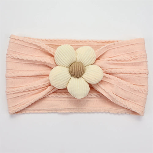 New Flower Newborn Baby Headband Soft Elastic Nylon Infant Toddler