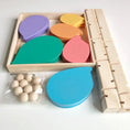 Load image into Gallery viewer, Montessori Wooden Petal Tree Building Blocks Toy Children's Rainbow
