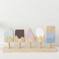 Load image into Gallery viewer, Wooden Montessori Ice Cream Toys Toddlers Pretend Play Simulation Food
