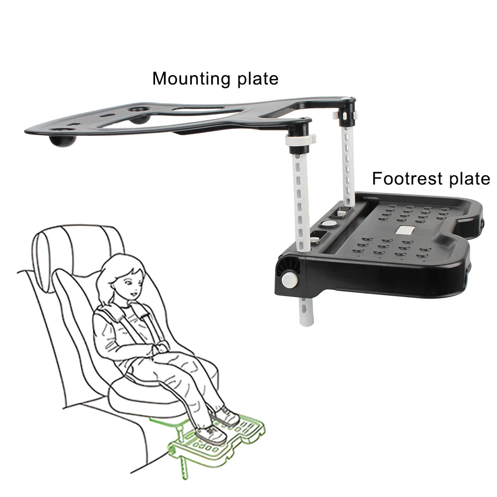 Car Interior Children Safety Seat Footrest Adjustable Supportor Pram