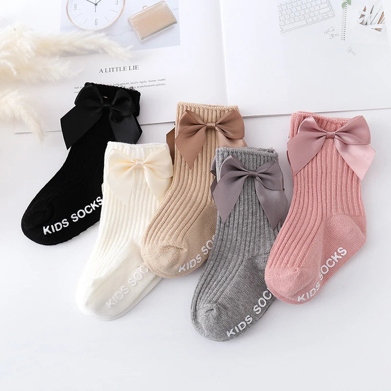 Baby Accessories Newborn Big Bow Floor Socks Infant Children Socks