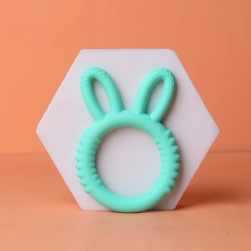 1/4pcs Baby Silicone Teether Bunny Baby Pacifier Bite Happy Children