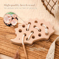 Load image into Gallery viewer, Wooden Hedgehog Threading Board Kids Montessori Toys Beech Wooden
