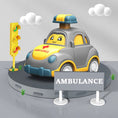 Load image into Gallery viewer, Children Cartoon Mini Car Toy Press Go Inertial Cute Fire Truck
