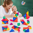 Load image into Gallery viewer, Magnetic Colorful 3D Tangram Jigsaw Toy Kid Logical Thinking Training
