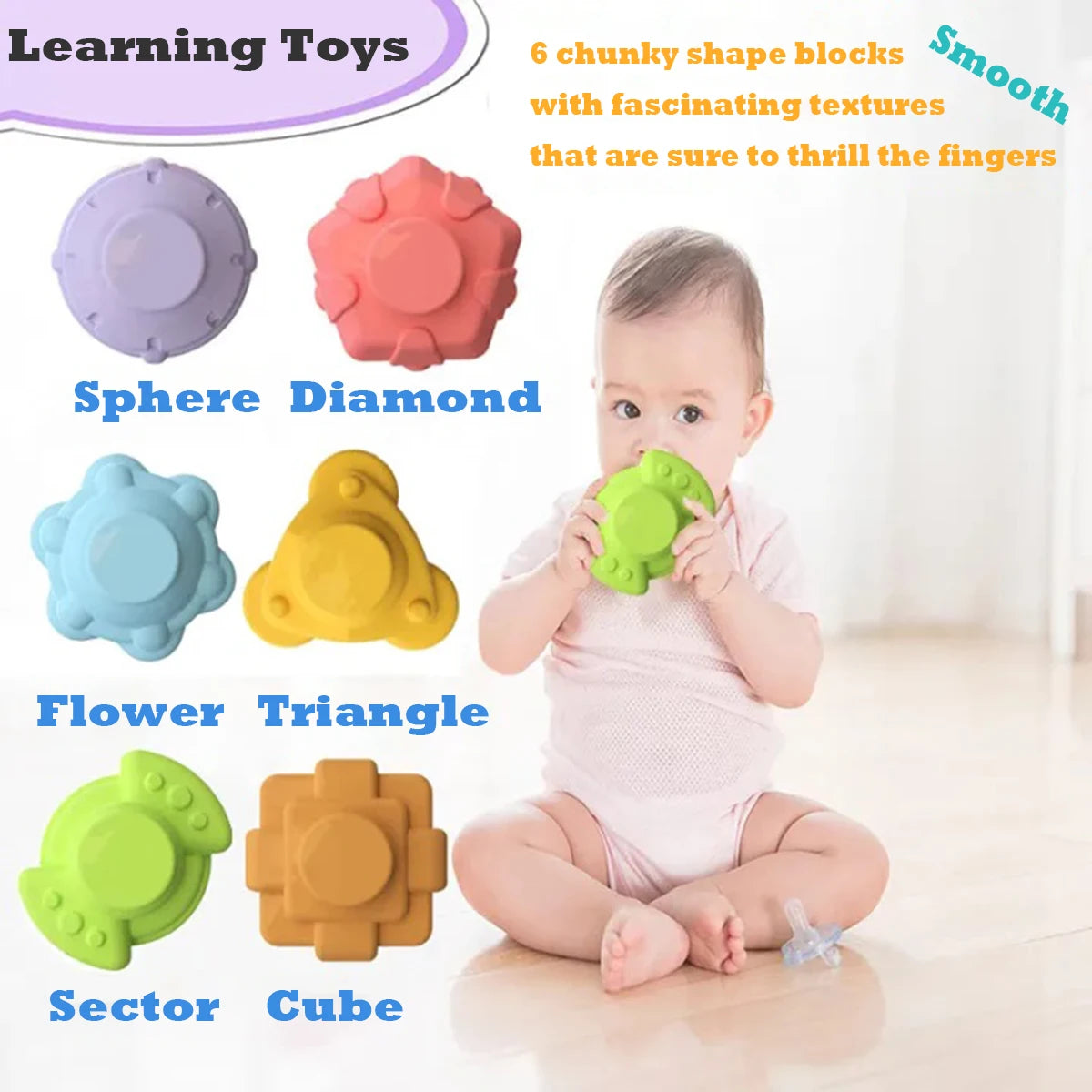 Montessori Baby Toys 0-12 Months Sensory Development Learning