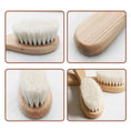 Load image into Gallery viewer, 2PCS Newborn Wool Baby Wooden Brush Comb Newborn Hair Brush Infant
