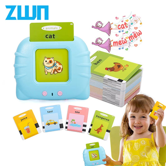 Montessori Education Flash Cards Machine Early Educational Learning