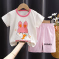 Load image into Gallery viewer, girls clothes set Short Sleeve 2pcs Tshirt+Short 1 2 3 Years Old
