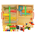 Load image into Gallery viewer, Educational Montessori Kids Toys Plastic Wooden Toolbox Pretend Play
