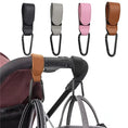 Load image into Gallery viewer, 1/2pcs Baby Stroller Hook PU Leather Pram Organizer Diaper Bag Hanger
