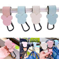 Load image into Gallery viewer, New Cartoon PU Leather Baby Bag Stroller Hook Rotatable Cart Organizer
