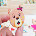 Load image into Gallery viewer, Montessori Little Bear Change Clothes Kids Early Education Wooden
