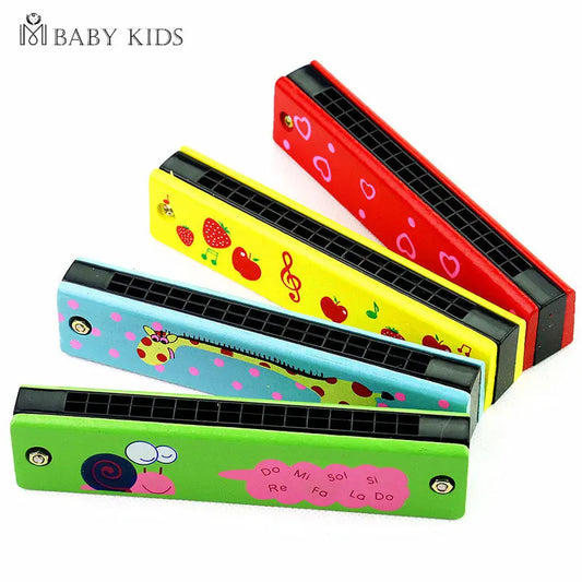 16 Holes Cute Harmonica Musical instrument Montessori Educational Toys