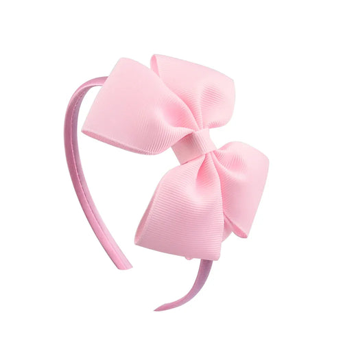 1 Piece Ribbon Handmade Hair Bows Hairbands for Baby Girls 20 Colors