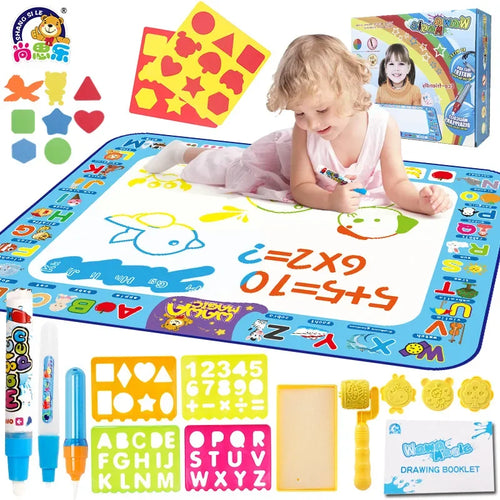 Coolplay Magic Water Drawing Mat Coloring Doodle Mat with Magic Pens