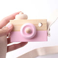 Load image into Gallery viewer, Wooden Fashion Camera Baby Toys Pendant Baby Block Montessori Toys for
