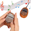 Load image into Gallery viewer, 1Pcs Wood Mini Thumb Piano Musical Toys 8 Tones Portable Beginner
