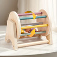 Load image into Gallery viewer, Montessori Infant Wooden Toys Coin Ball Busy Drum Color Shape
