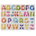 Load image into Gallery viewer, Baby Wooden Grab Board Number Letter Shape Recognition Puzzle Children
