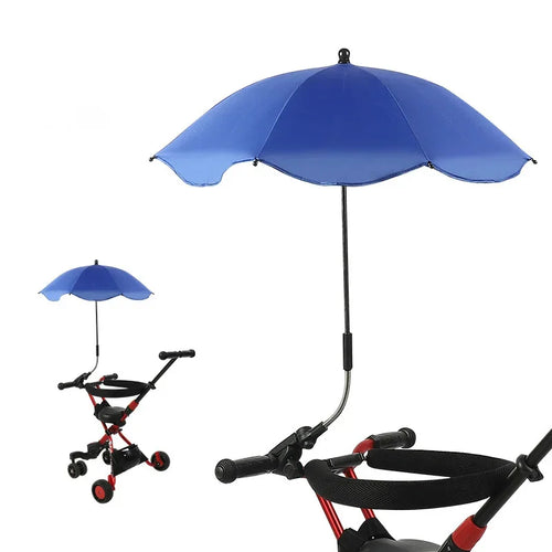 Universal Baby Car Pram Umbrella Adjustable Shade Umbrella Uv Sunshade