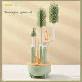 Load image into Gallery viewer, 4Pcs Silicone Bottle Brush for Babies 3 Color Long Handle Cleaning
