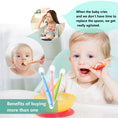 Load image into Gallery viewer, Soft Silicone Baby Feeding Spoon Candy Color Temperature Sensing Spoon
