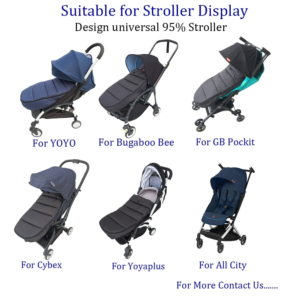 Universal Baby Stroller Accessories Waterproof Sleepsacks Sleeping Bag