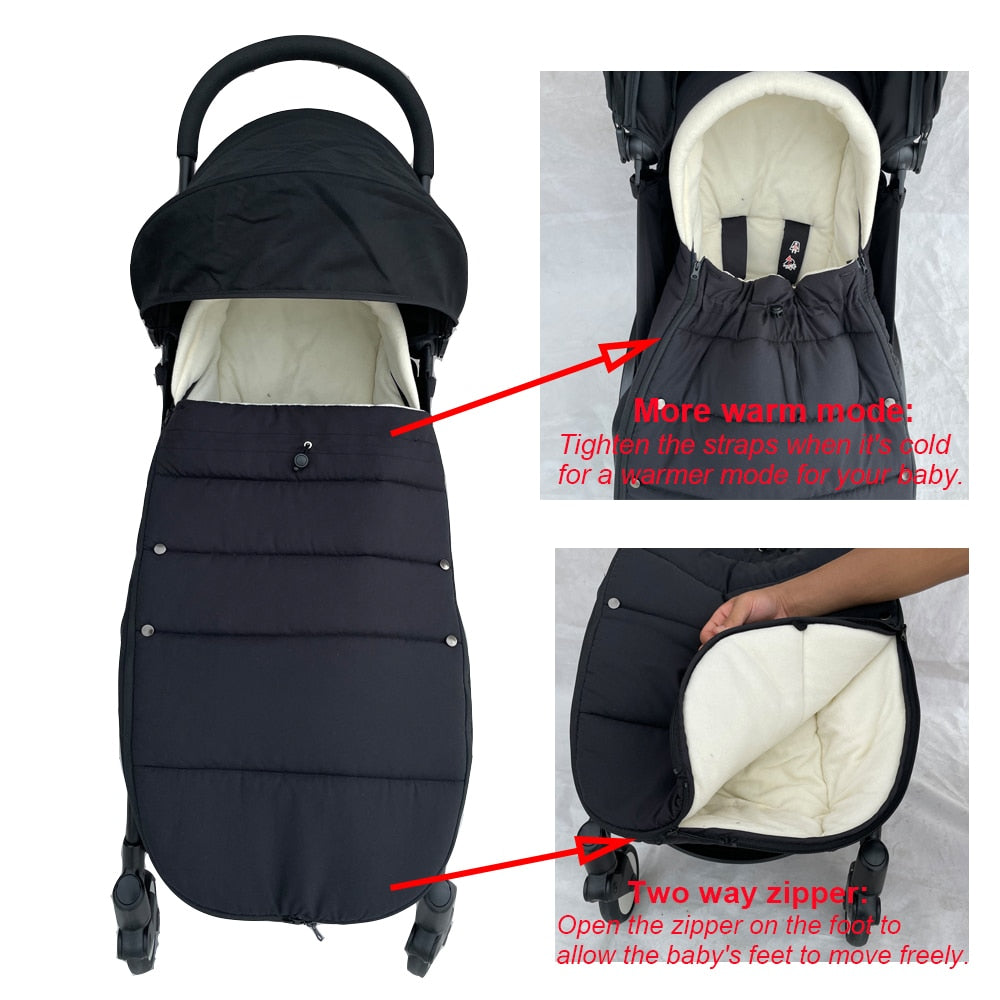 Universal Baby Stroller Accessories Waterproof Sleepsacks Sleeping Bag