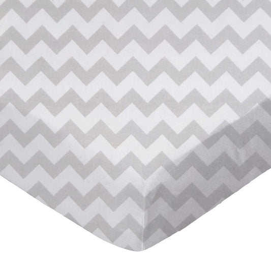 SheetWorld Fitted Moses Basket Sheet - 100% Cotton Woven - Grey