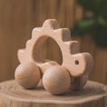 Load image into Gallery viewer, Wooden Child Block For Babies Bpa Free Organic Beech Animal Shape Baby
