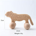 Load image into Gallery viewer, Wooden Child Block For Babies Bpa Free Organic Beech Animal Shape Baby
