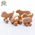 Load image into Gallery viewer, Wooden Child Block For Babies Bpa Free Organic Beech Animal Shape Baby
