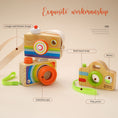 Load image into Gallery viewer, Wooden Fashion Camera Baby Toys Pendant Baby Block Montessori Toys For
