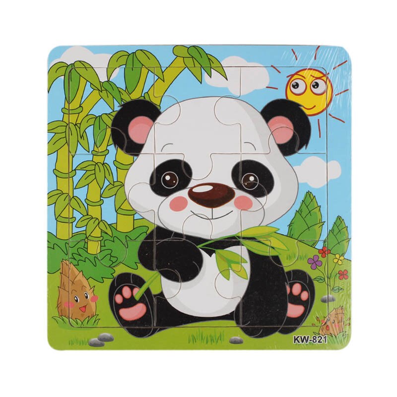 Wooden Panda Jigsaw Toys For Kids Education And