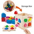 Load image into Gallery viewer, Wooden Activity Cube - Shapes and Blocks
