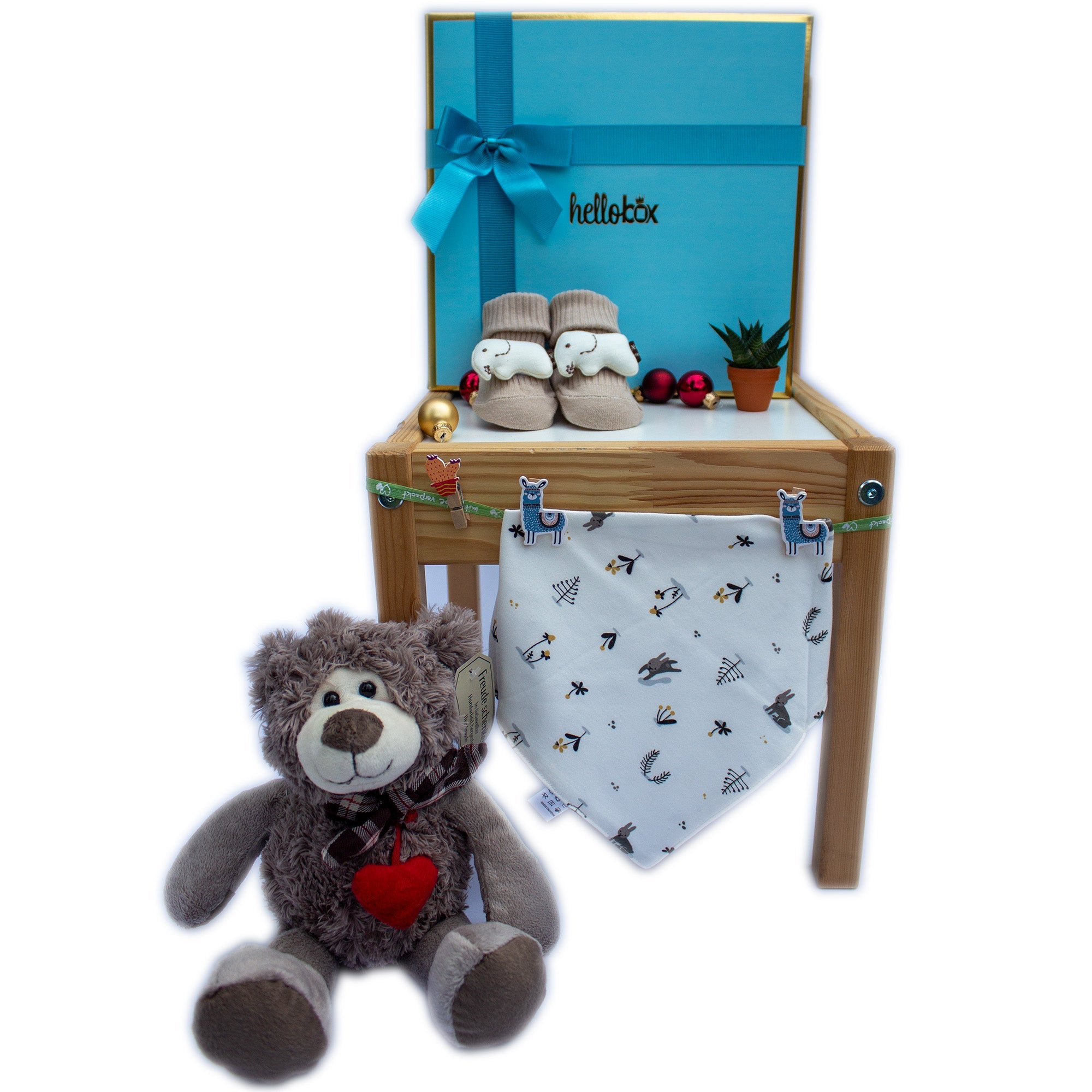 Baby Geschenk für Neugeborenen Junge - Bär