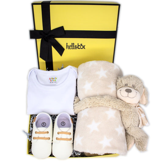 Hellobox Baby Geschenkset zur Geburt, Taufe Mädchen oder Junge