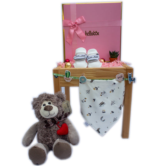 Baby Geschenk für Neugeborenen Mädchen - Hase