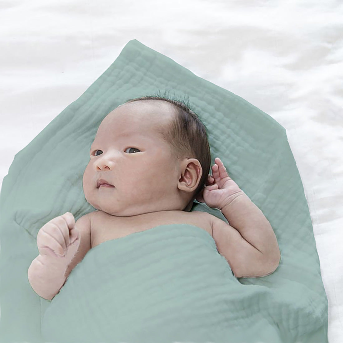 Maxi Organic Cotton Swaddles - Green