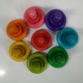 Load image into Gallery viewer, QToys Australia (USA) RAINBOW PEOPLE CUPS AND RINGS
