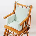 Load image into Gallery viewer, Cushion High Chair in Organic Cotton - Green
