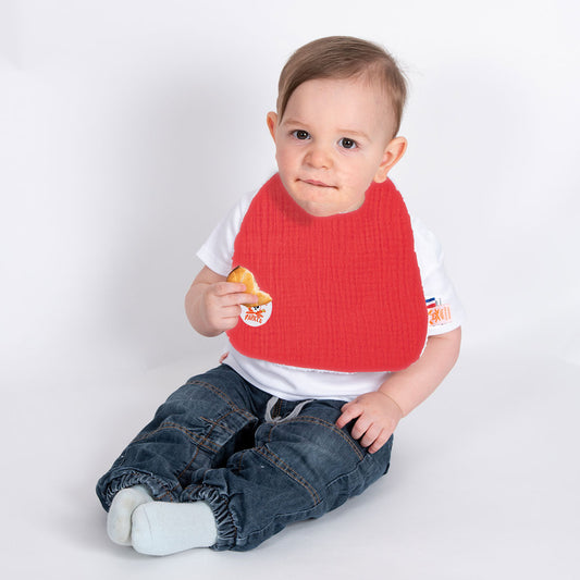 Organic Cotton Bib - Strawberry