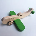 Load image into Gallery viewer, Amelia the wooden plane with wheels
