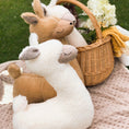 Load image into Gallery viewer, Soft toy-pillow Alpaca, creamy
