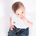 Load image into Gallery viewer, Organic Cotton Bib - White
