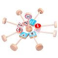 Load image into Gallery viewer, Wooden Road Traffic Signs 15 pcs Wood Pretend Toys for Kids Children
