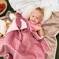 Load image into Gallery viewer, 2in1 Blanket with sewn-up Baby Comforter, dusty rose
