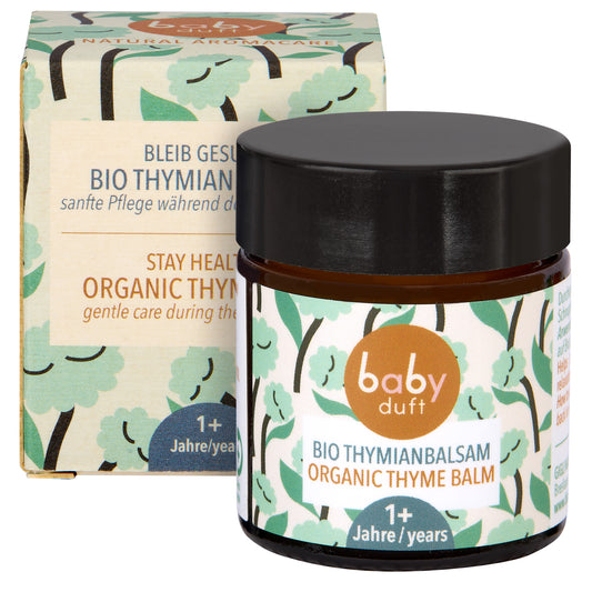 BABYDUFT Stay Healthy Organic Thyme Balm, for toddlers, swissmade