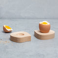 Load image into Gallery viewer, Wooden egg cup PEA
